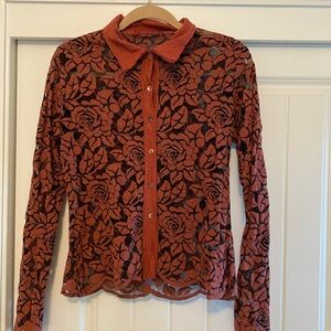 Cut Loose Floral Lace Blouse